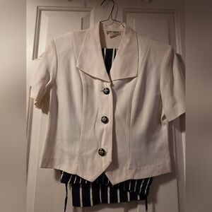 VINTAGE White Women's Pant Suit